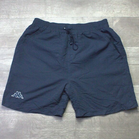 Vintage Mens Kappa Swim Trunks Shorts Navy Blue Logo Small - Picture 1 of 5